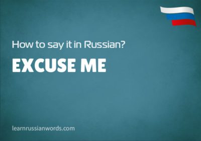 Excuse me in Russian 